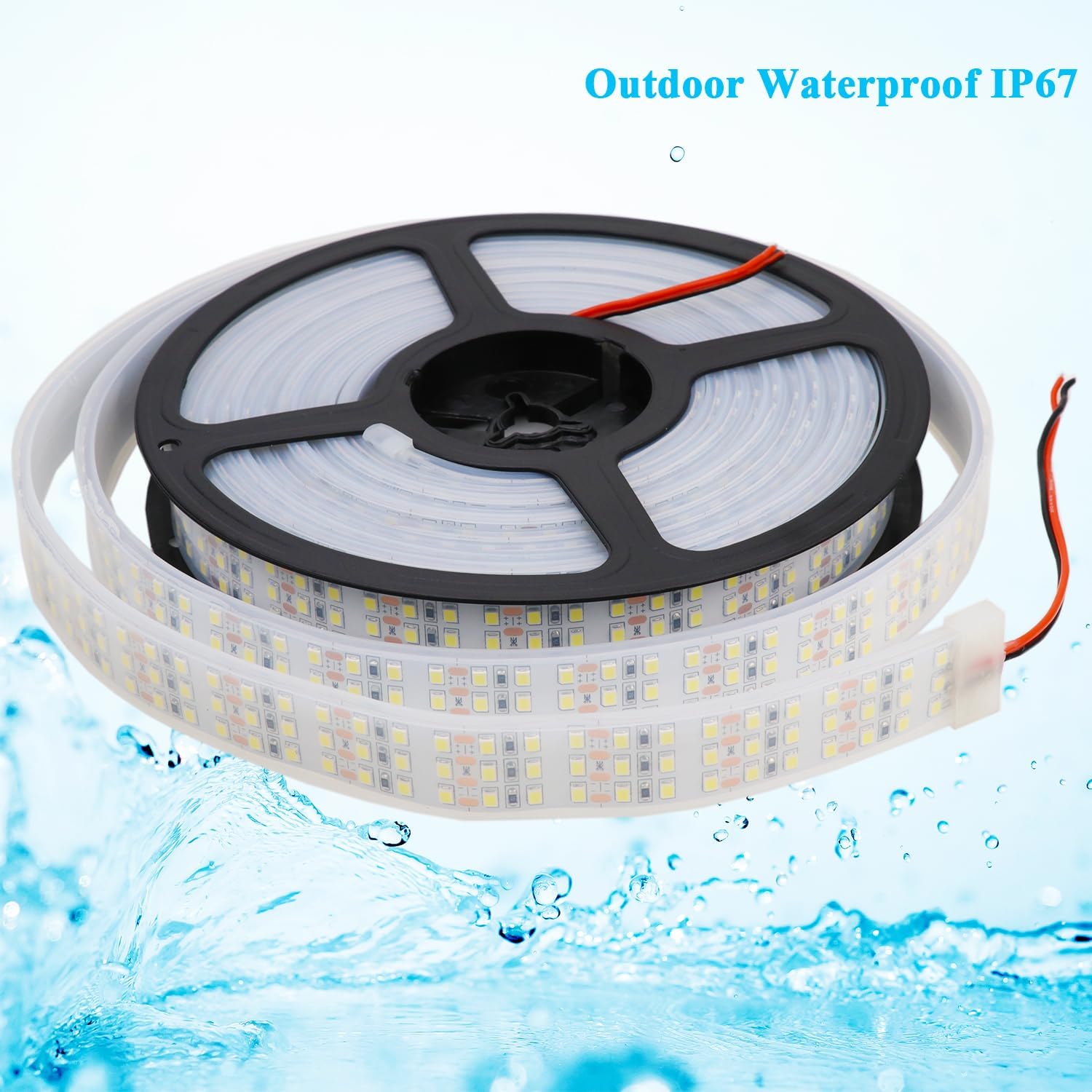 LEDENET 16.4Ft Super Bright Triple Row LED Strip Lights, Daylight White 6000K DC12V 1800LEDs Dimmable Flexible Truck LED Tape Lights, Outdoor Waterproof IP67 Wheel Light Strips - Image 6