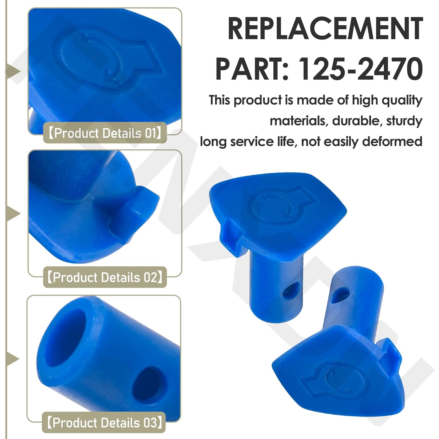 2 Pack 125-2470 Button-Switch for Toro Recycler Lawn Mower 20334, 20374, 20384, 20797, 20838, 20956, 21387, 21691, 21763, CODE376A, CODE376B, CODE476A, CODE576A, CODE576B - Image 3