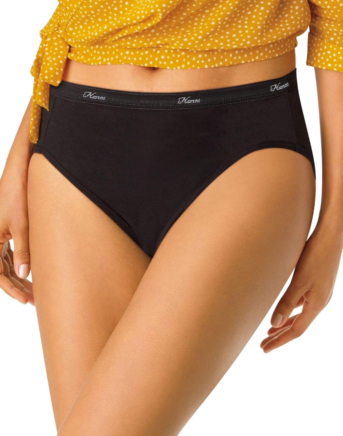 Hanes Women's Underwear Pack, 10-Pack, Full-Coverage Cotton Blend Panties, Moisture-Wicking Underwear for Women - Image 2