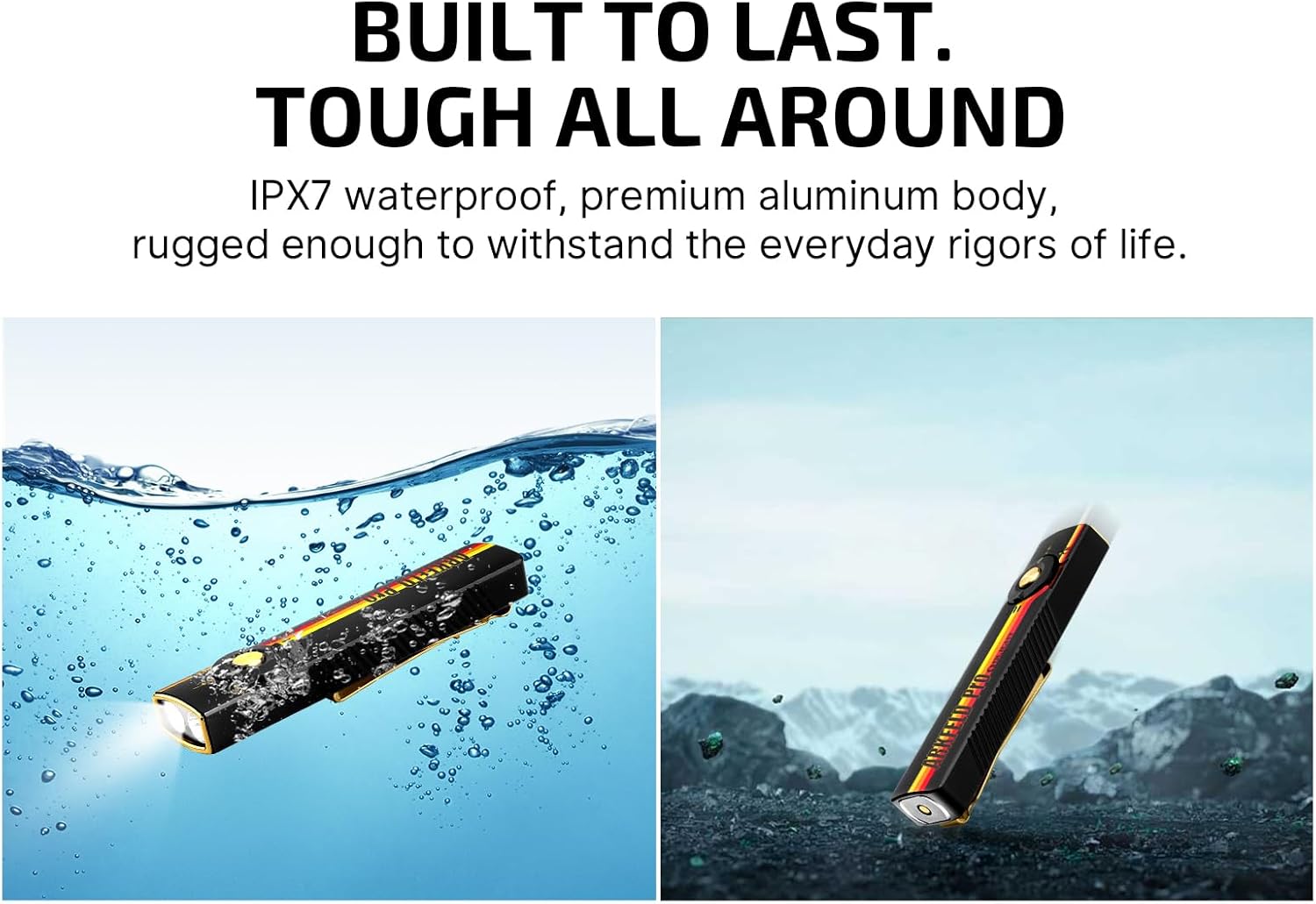 OLIGHT Arkfeld Pro Rechargeable EDC Flat Flashlight with UV and White LED Combo, 1300 Lumens Portable Pocket Lights for Outdoors Emergency Working (Racing Stripe CW) - Image 7
