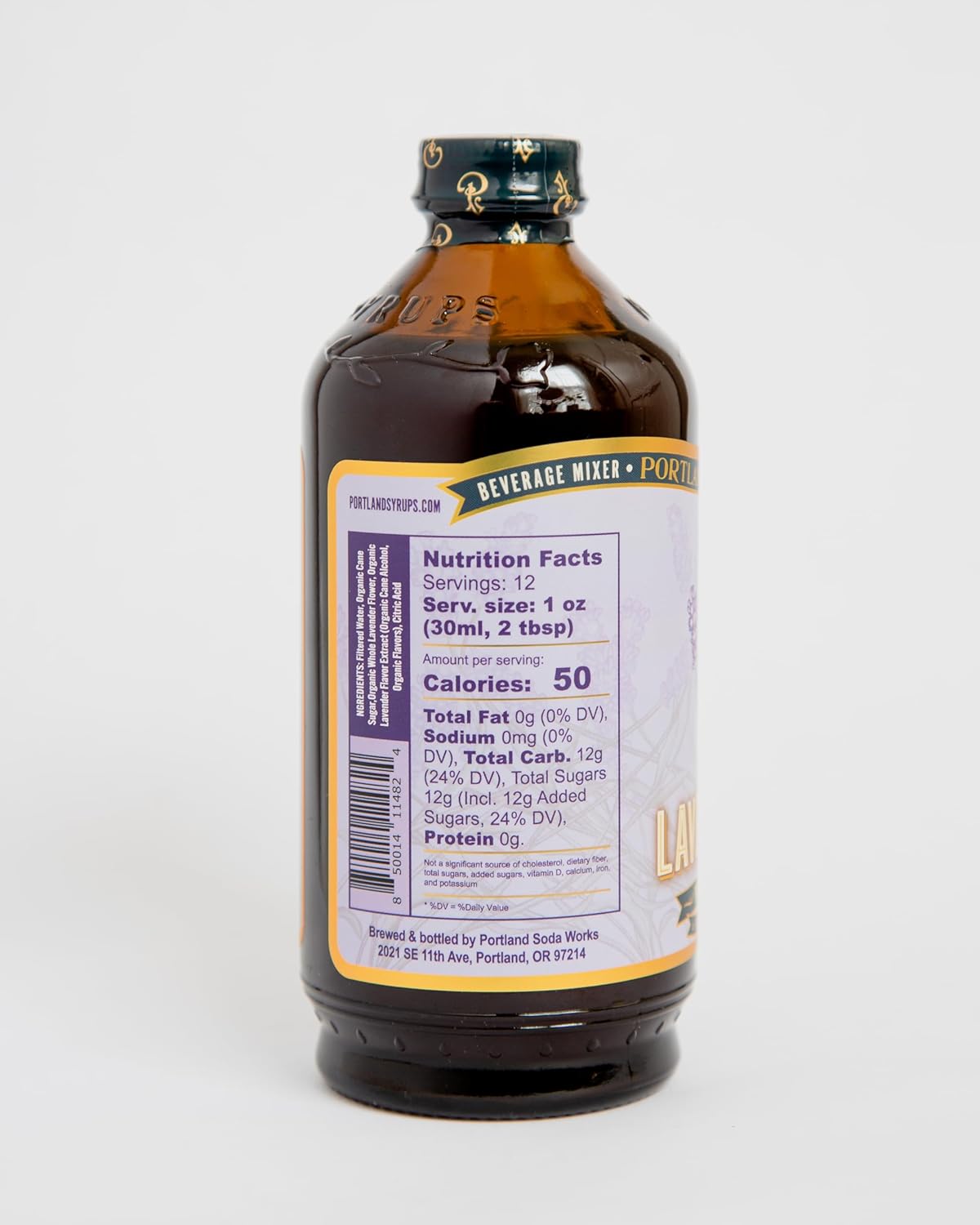 Portland Syrups Lavender Syrup - Premium Beverage Concentrate for Delicious Cocktails, Tea, Soda, Coffee Drinks, Baking, and More - 12 oz with 24 Servings (Pack of 1) - Image 2