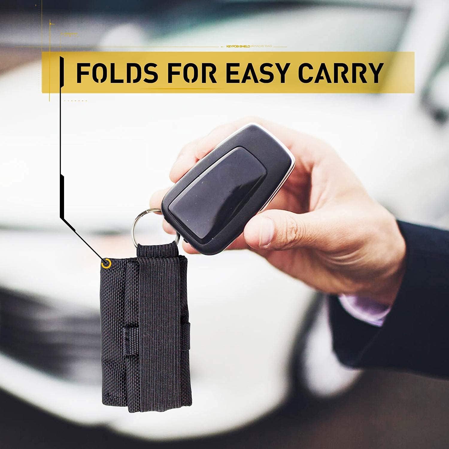 Mission Darkness Faraday Bag for Keyfobs (2-Pack) // RF Shielding Protective Case for Smart Always On Keys Fobs Transmitters Small Electronics Vehicle Security Anti-Hacking Block Signal Relay - Image 8