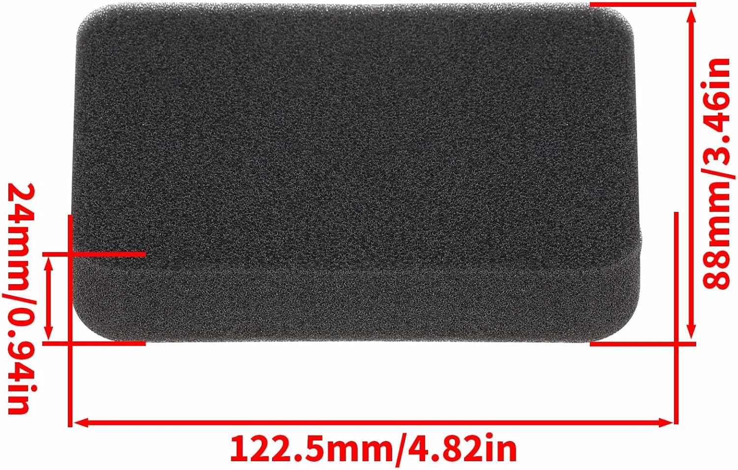 150BT Air Filter Fuel Line Kit for Husqvarna 150BT 350BT 560BTS 150BF 350BF 560BFS Backpack Blower Parts 150 BT Spark Plug Fuel Filter 502844401 Air Filter for Red Max EBZ5100RH Blower - Image 3