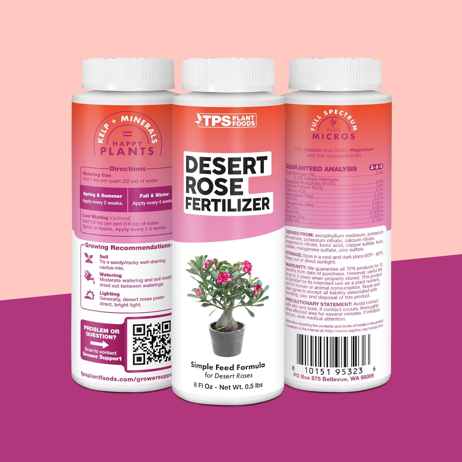 Desert Rose Fertilizer – Liquid Plant Food for More Blooms, Strong Caudex Growth & Healthy Root Development, 8 oz - Image 8