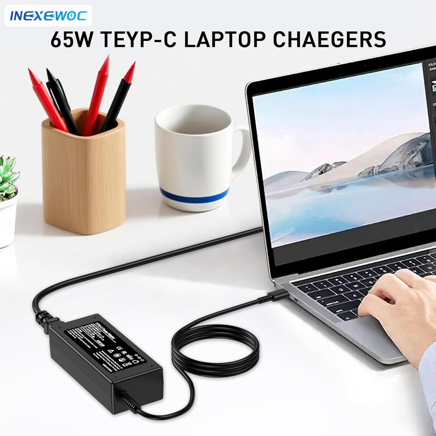 Universal 65W USB C Laptop Charger Compatible with Lenovo,HP, Dell, Acer, Asus, Samsung, Google and More, for Office, School, and Family - Image 7
