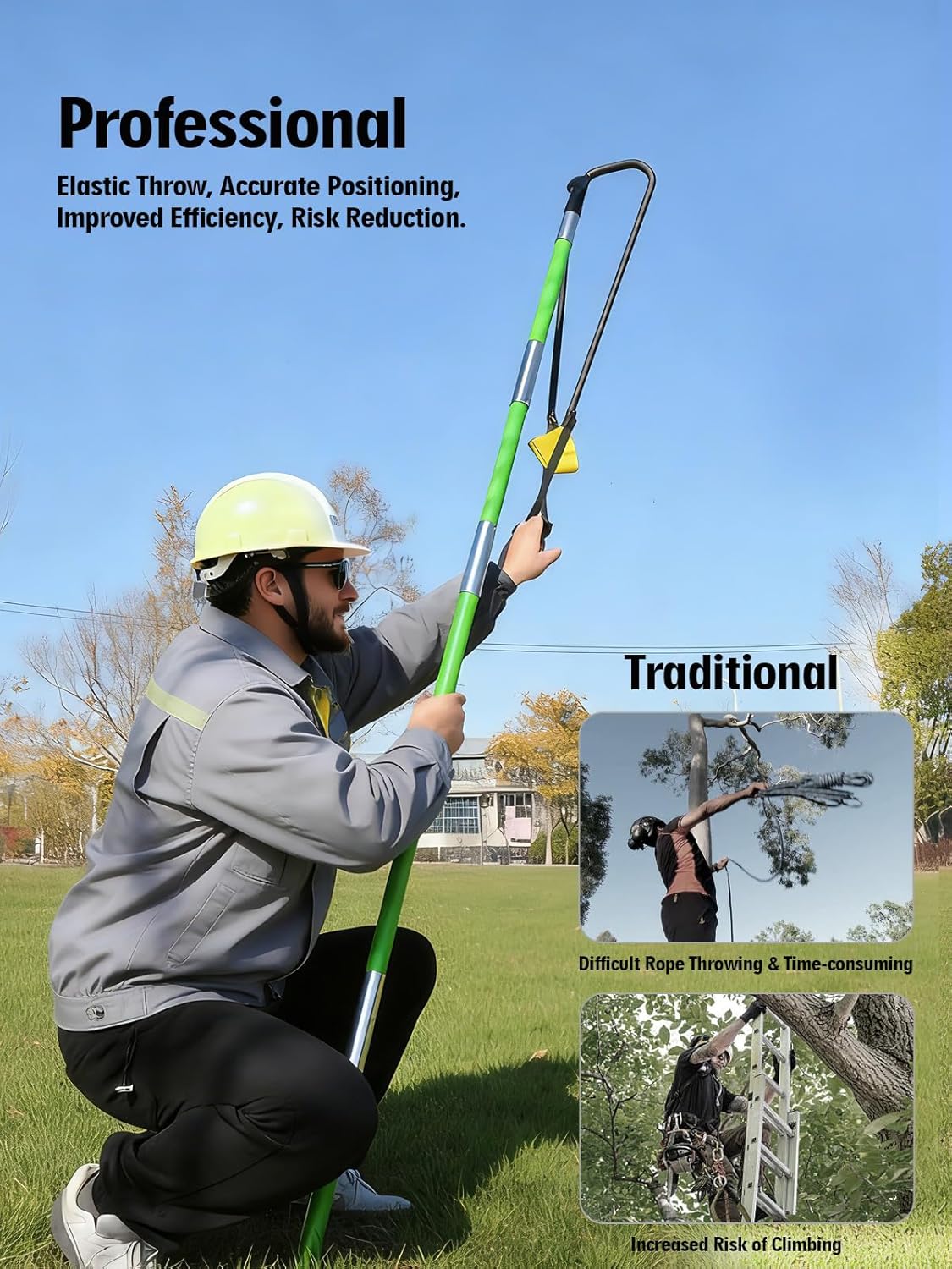 Slingshot Arborist Throw Line Rope Launcher Sling Shot for Adults - Image 2
