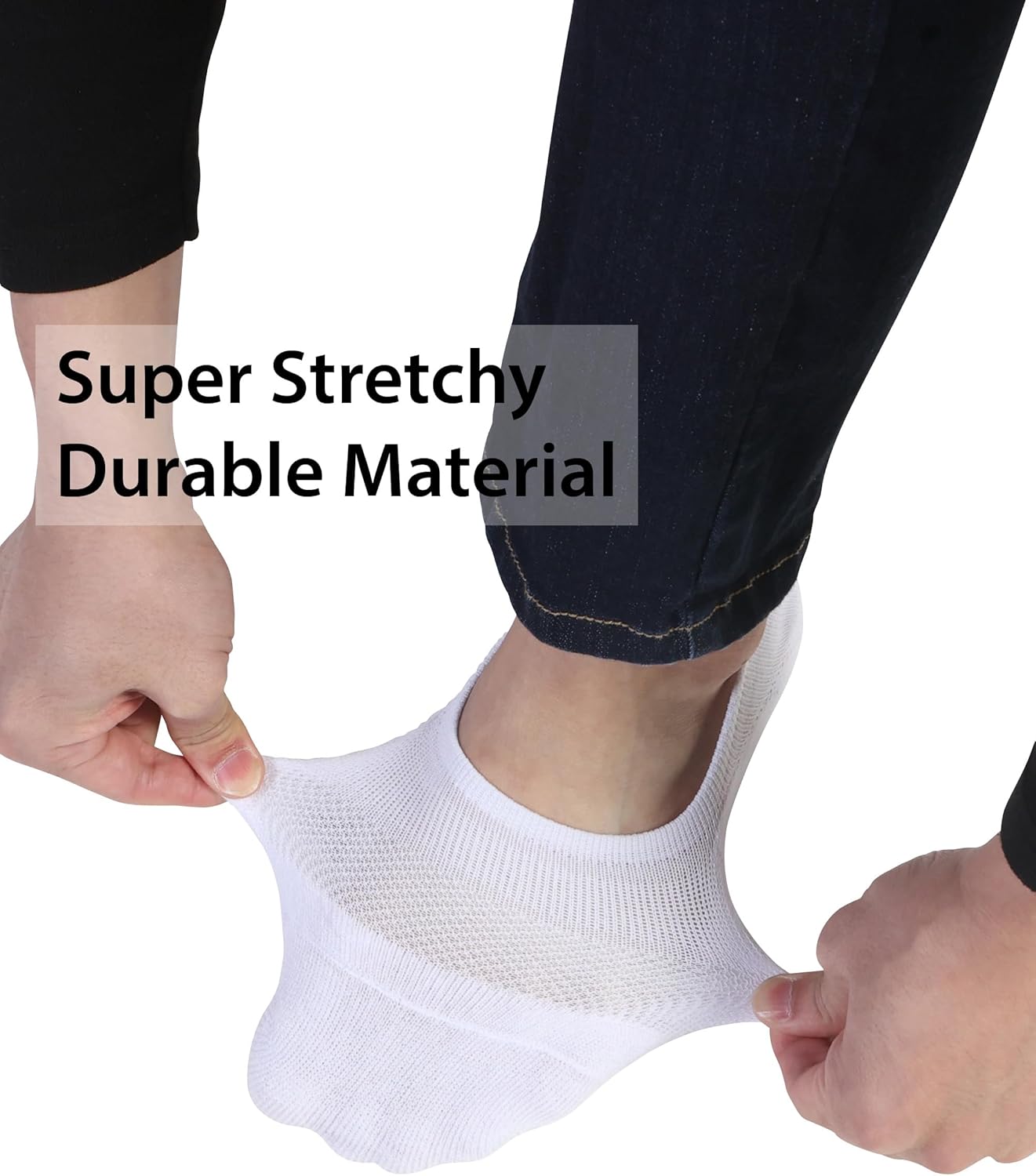 Pro Mountain No Show Socks Wide Toe Box For Health Bunion Unisex Size S to X-Large Cotton Cushion Footies - Image 4