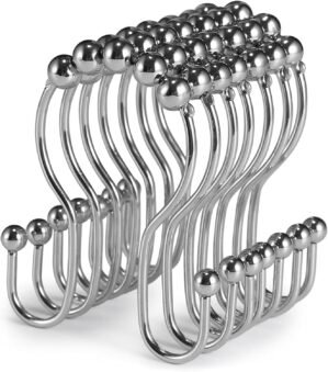 Goowin Shower Curtain Hooks, 12 Pcs...