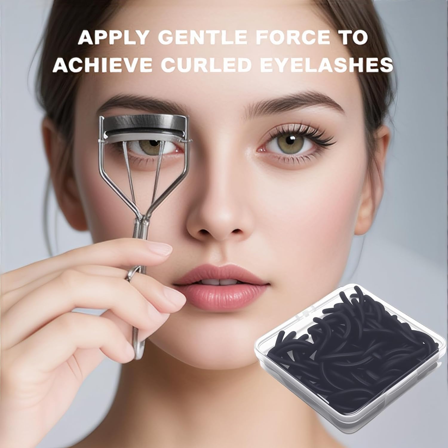 80Pack Fit for Shiseido Eyelash Curler Refill Pads,High Elasticity Silicone Replacement Pad Compatible with Shiseido Eyelash Curle,Gentle & Safe,Use with Eye Lash Curler - Image 3