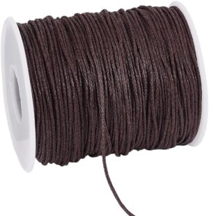 PH PandaHall 1mm Waxed Cord,100 Yar...