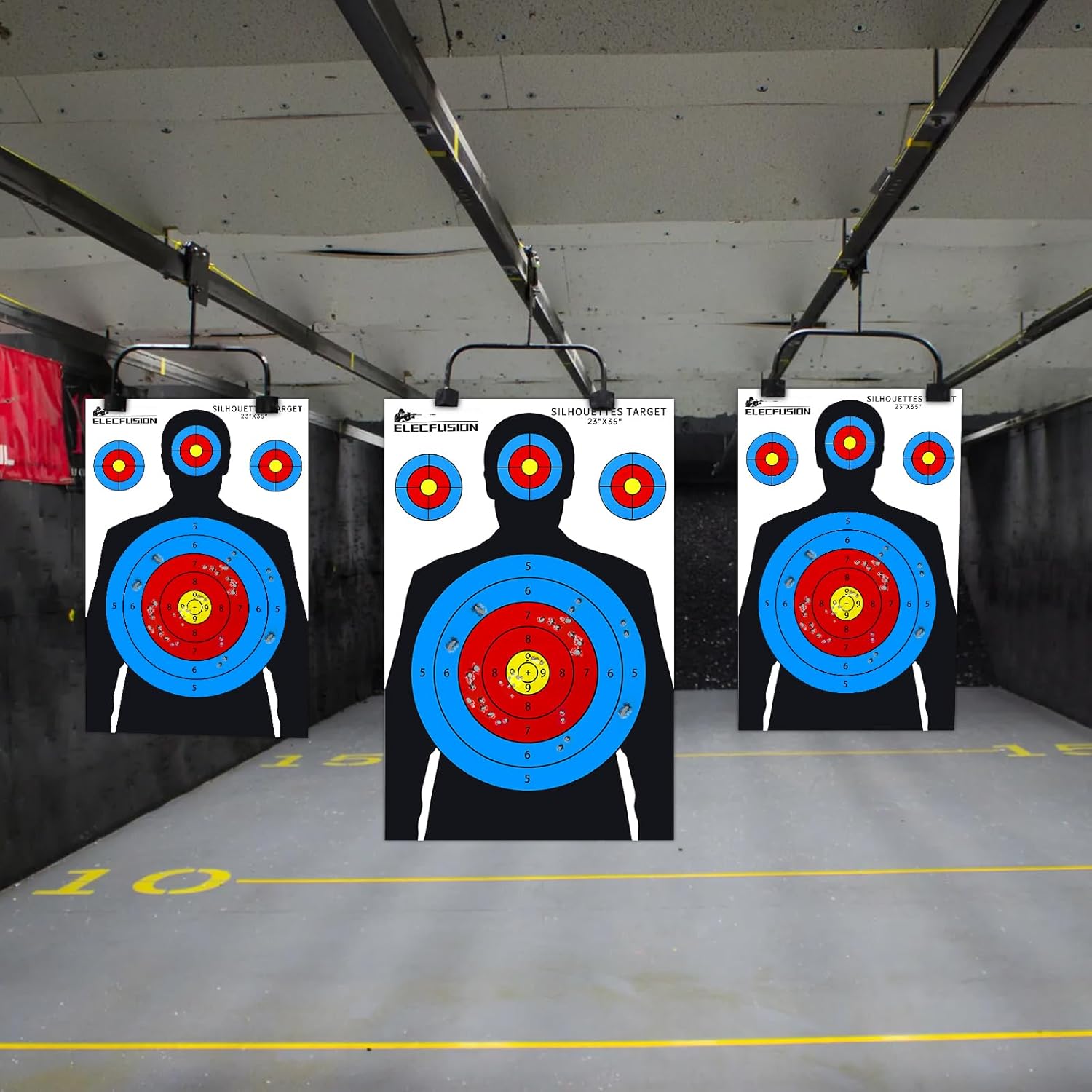 Silhouette Shooting Targets, 23X35 inch Paper Targets for Shooting Range, Suitable for Indoor/Outdoor Range Use with Handguns, BB Guns, Rifles, Pistols, Airsoft Guns - Image 3