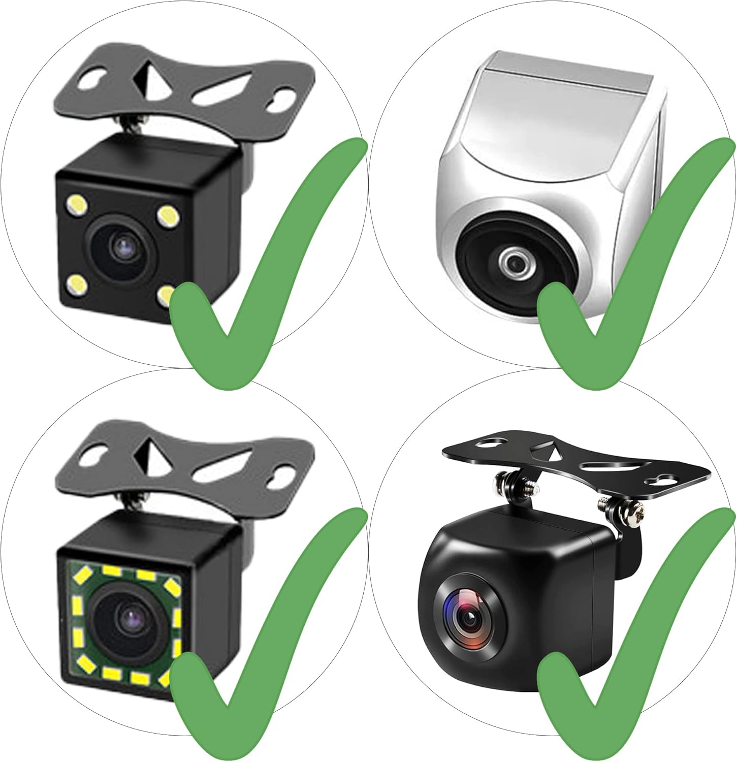 Car Reverse Camera License Plate Bracket - Universal Car Dash Cam Mirror Camera/w Rearview Camera Kit Mount Holder for Backup Camera Mounting Accessories (Installation Bracket Only) - Image 4