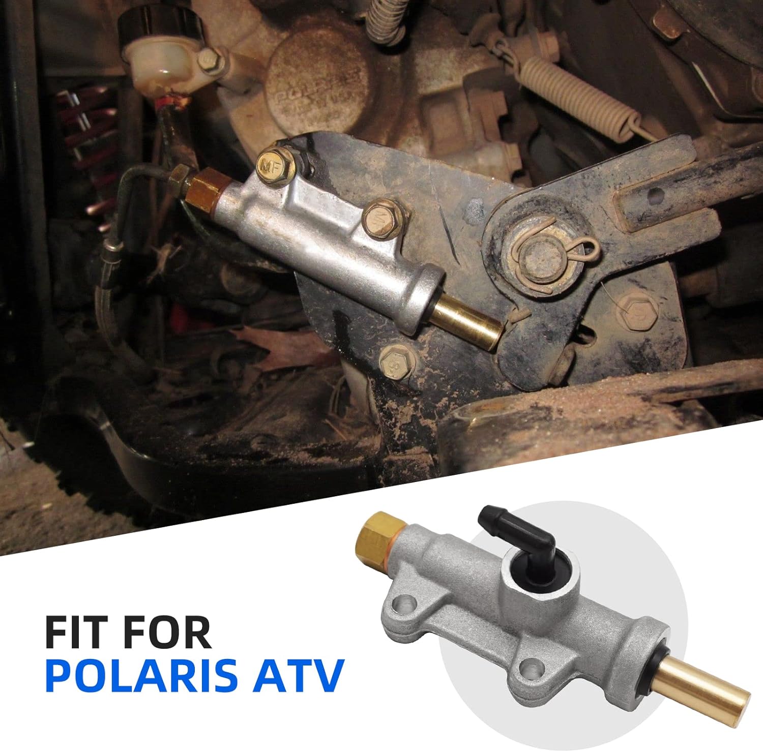 Rear Foot Brake Master Cylinder for Polaris Sportsman 500 700 600 400 800 335 450 Diesel 455 Scrambler 400 500 Trail Blazer 250 Trail Boss 325 Worker 335 500 Sport 400 Xplorer,OEM# 1910301 - Image 7