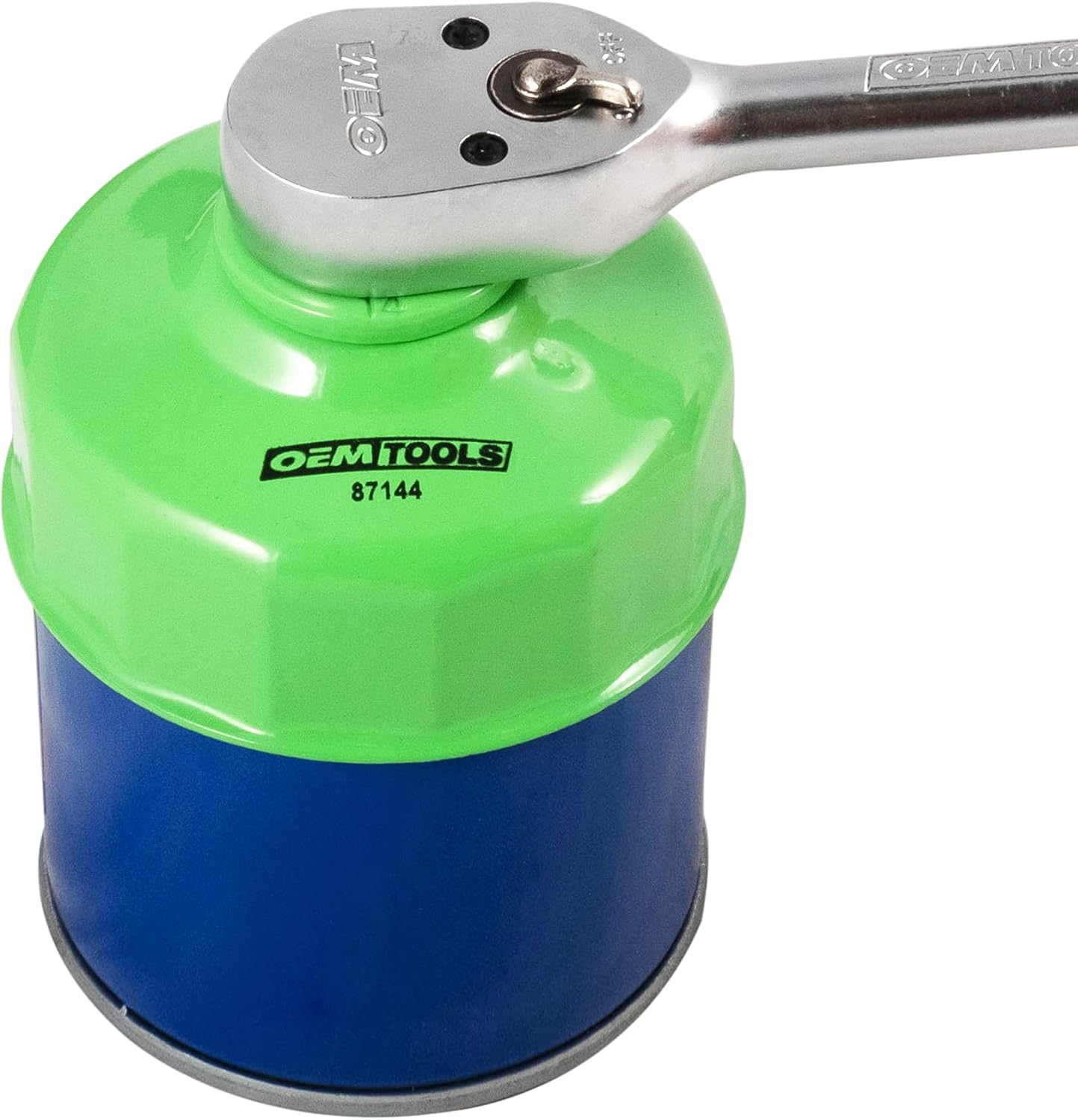 OEMTOOLS 74mm 14 Flute Oil Filter Wrench, Green, Blend - Image 6