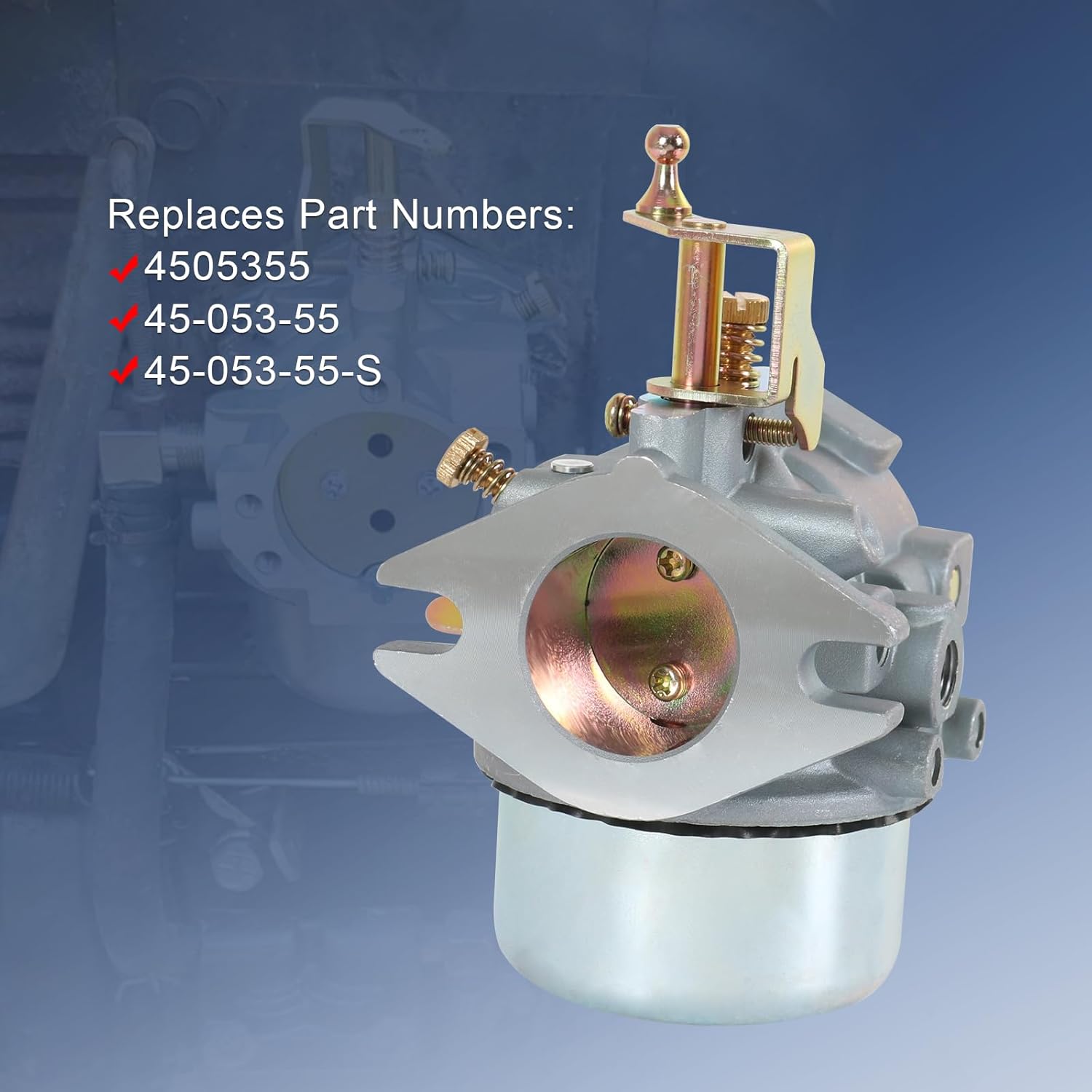 Carburetor Replacement For Kohler K321 K341 14HP 16HP Cast Iron Engines Club Cadet 1600 1650 John Deer Tractor 314 316, Replace 4505355 - Image 3