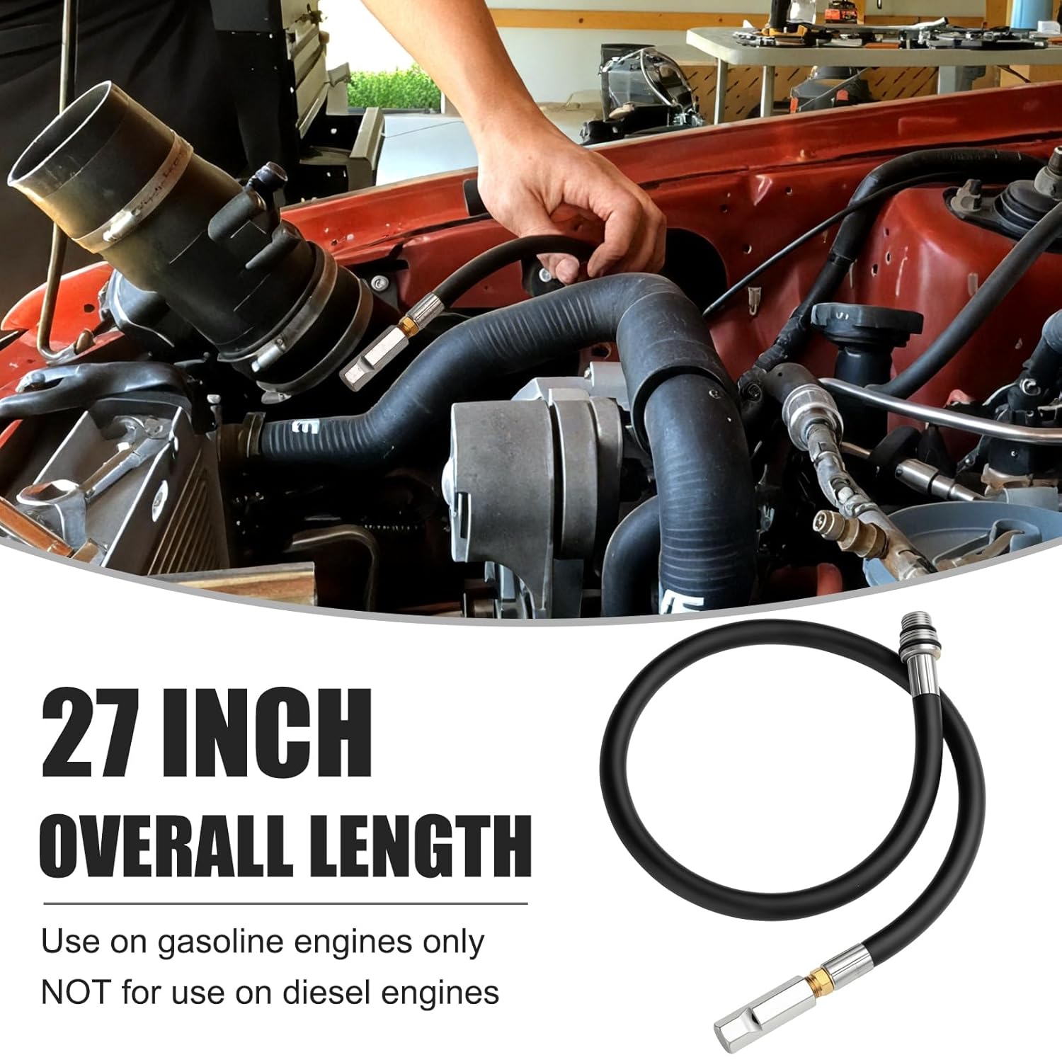 Top Dead Center Tool 8016MRG TDC Whistle – Universal Top Dead Center Indicator with 14mm/18mm Spark Plug Ports – Top Dead Center Whistle for Distributor Installation, Timing & Valve Adjustment - Image 3