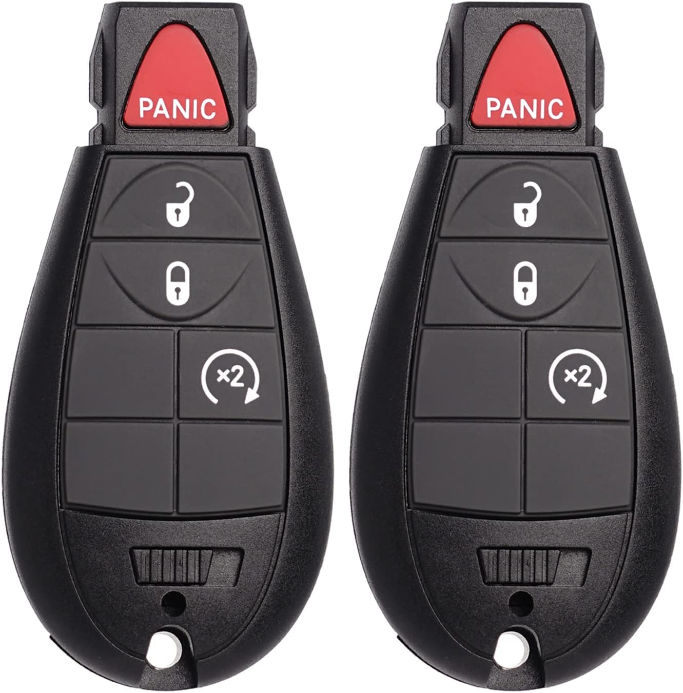 MechanMagic Key Fob Fobik Replacement Fits for Dodge Ram 1500 2013-2021 2500 3500 4500 5500 2013-2018 Pickup Truck Keyless Entry Remote Start Control GQ4-53T 4B Set of 2 - Image 8