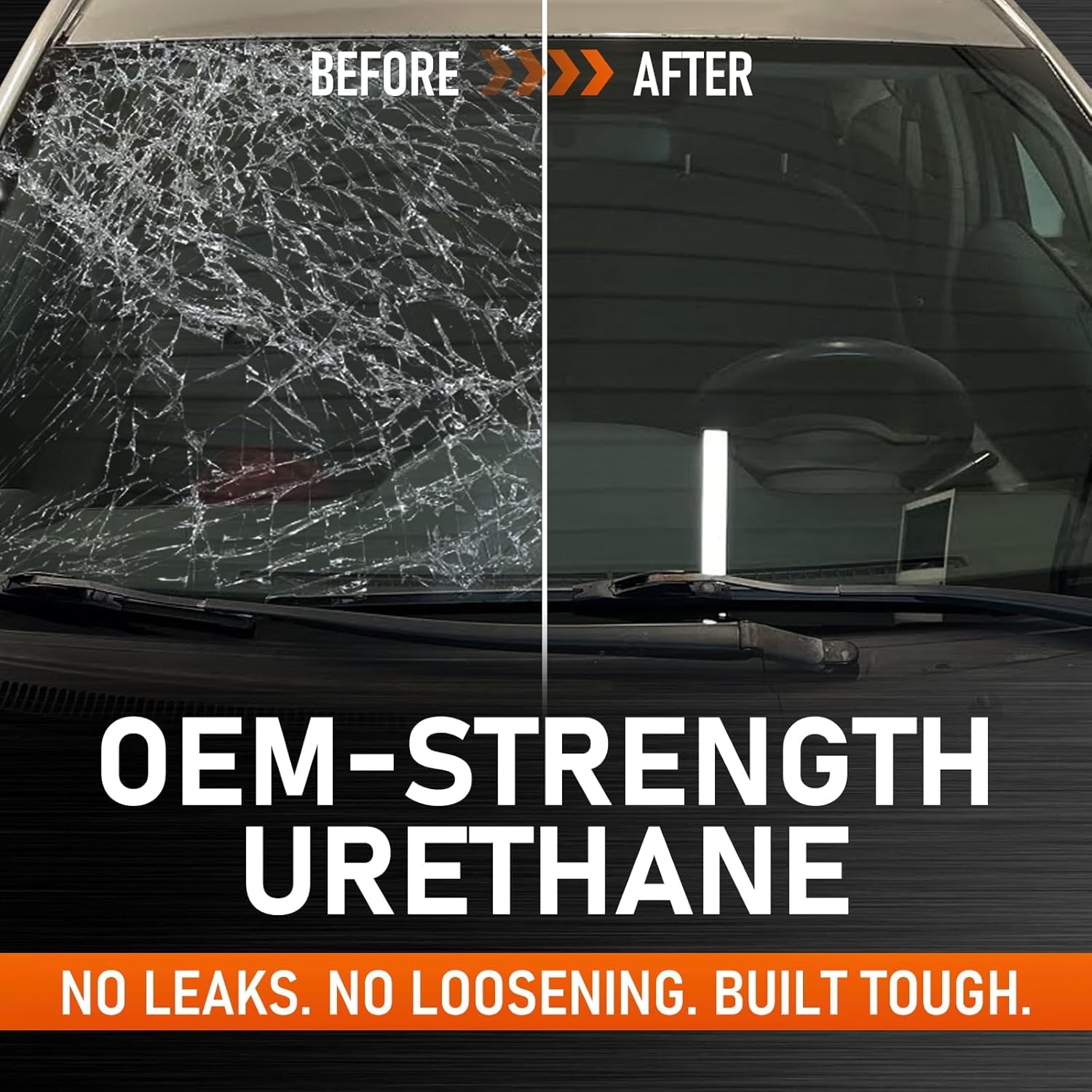 Urethane Windshield Adhesive, Fast Curing & Ultra-Bond Windshield Sealant, Heat-Stable Auto Glass Glue for Car, Truck, Side Window, Convertible, Windshield Repair Kit with Tool, 10.5 oz (Black) - Image 3