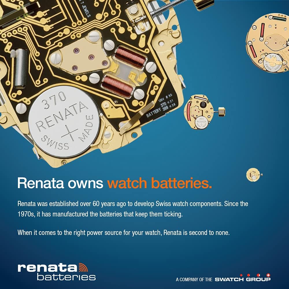 #344 Renata Watch Batteries 2Pcs - Image 3