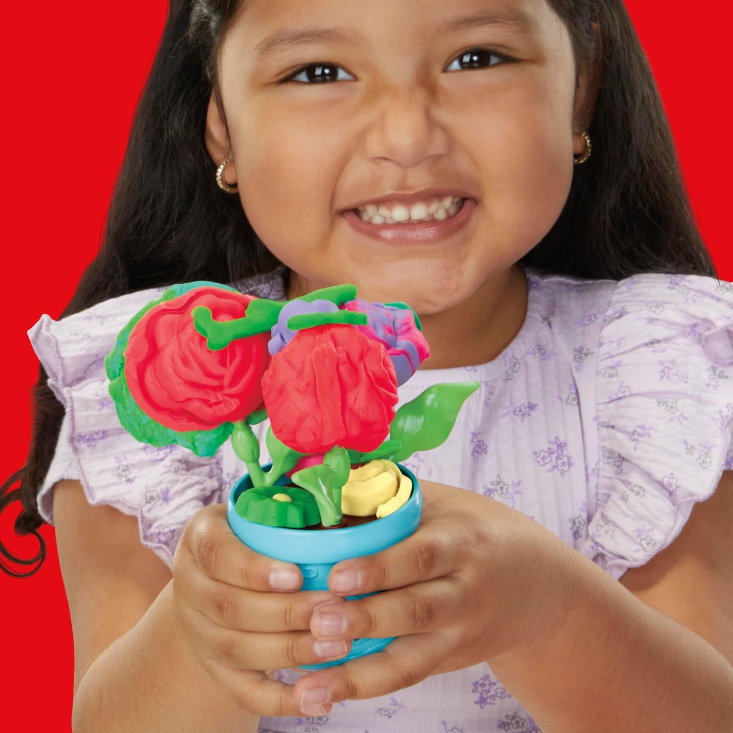 Play-Doh Blooming Flower Garden Toy Playset, Nature Pretend Play, Kids Arts & Crafts Ages 3+ - Image 9