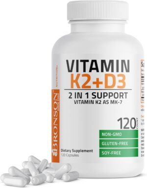 Bronson Vitamin K2 (MK7) with D3 Su...