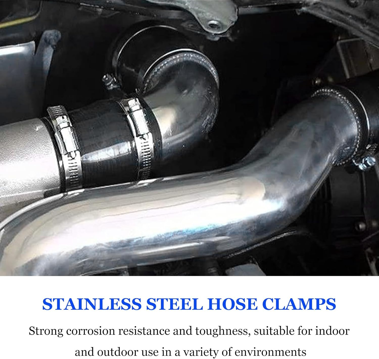 20 PCS Stainless Steel Hose Clamps, 1 Inch to 2 Inch Stainless Steel Worm Gear Hose Clamp Set, Adjustable Fuel Line Clamps for Plumbing/Automotive/Mechanical Applications - Image 5