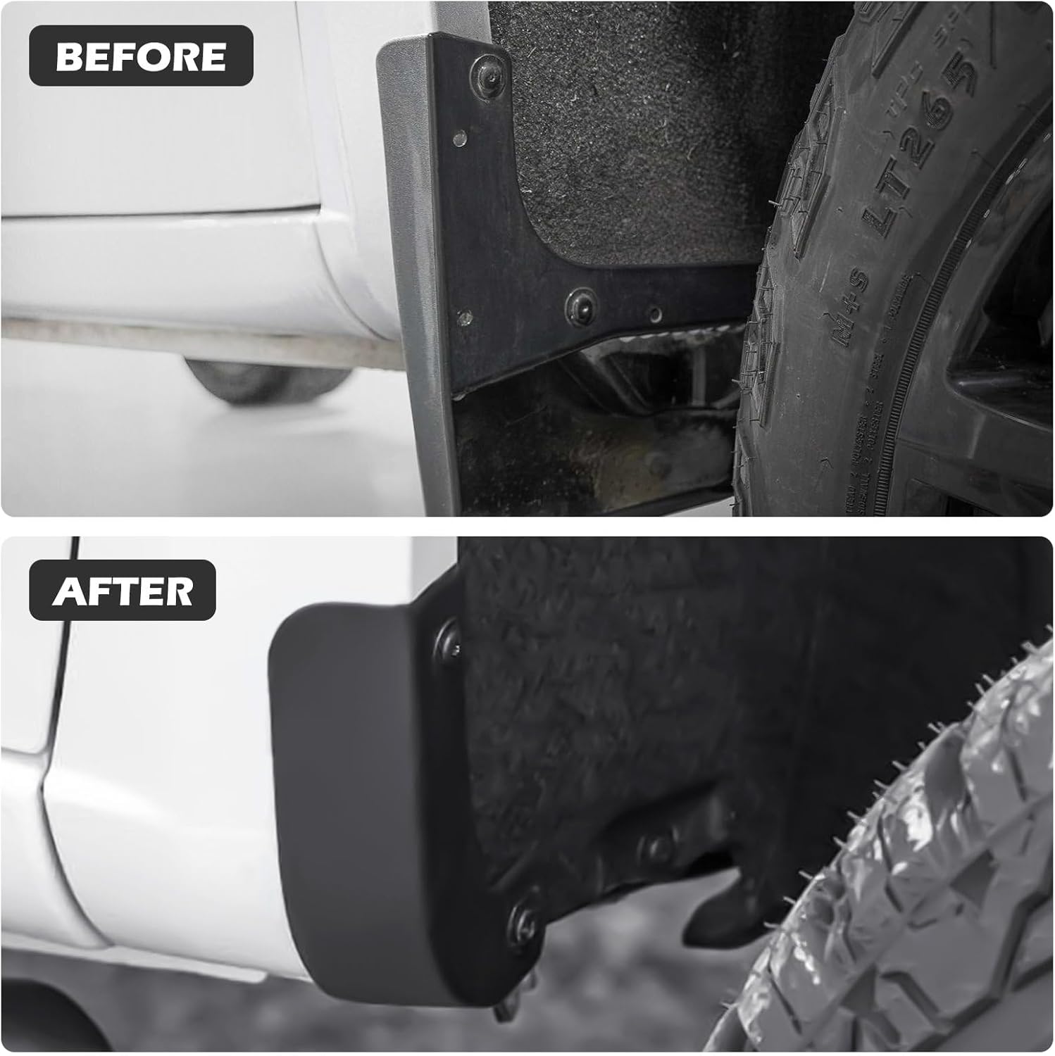 Mud Flap Delete Fit for Chevy Silverado 2019-2026,Mud Guards Mudflaps Delete Compatible with Chevrolet Silverado 1500 Accessories 2019-2026 - Image 4
