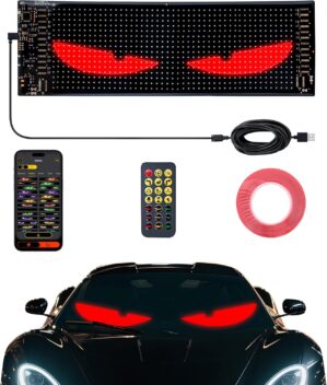 led Eyes for car Windshield-program...