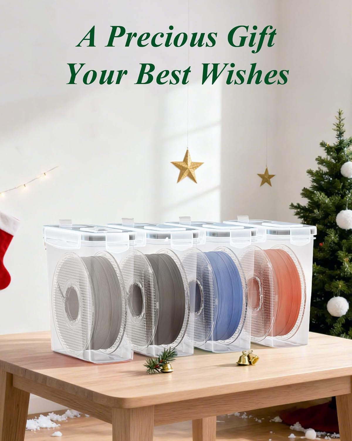 YOOPAI Filament Storage Box - 8 Pack Filament Container for 3D Printing Sealing and Protection - Portable Storage Box with Desiccants&Label for Home&Office,Water-Proof and Dust-Proof 4.0L - Image 8
