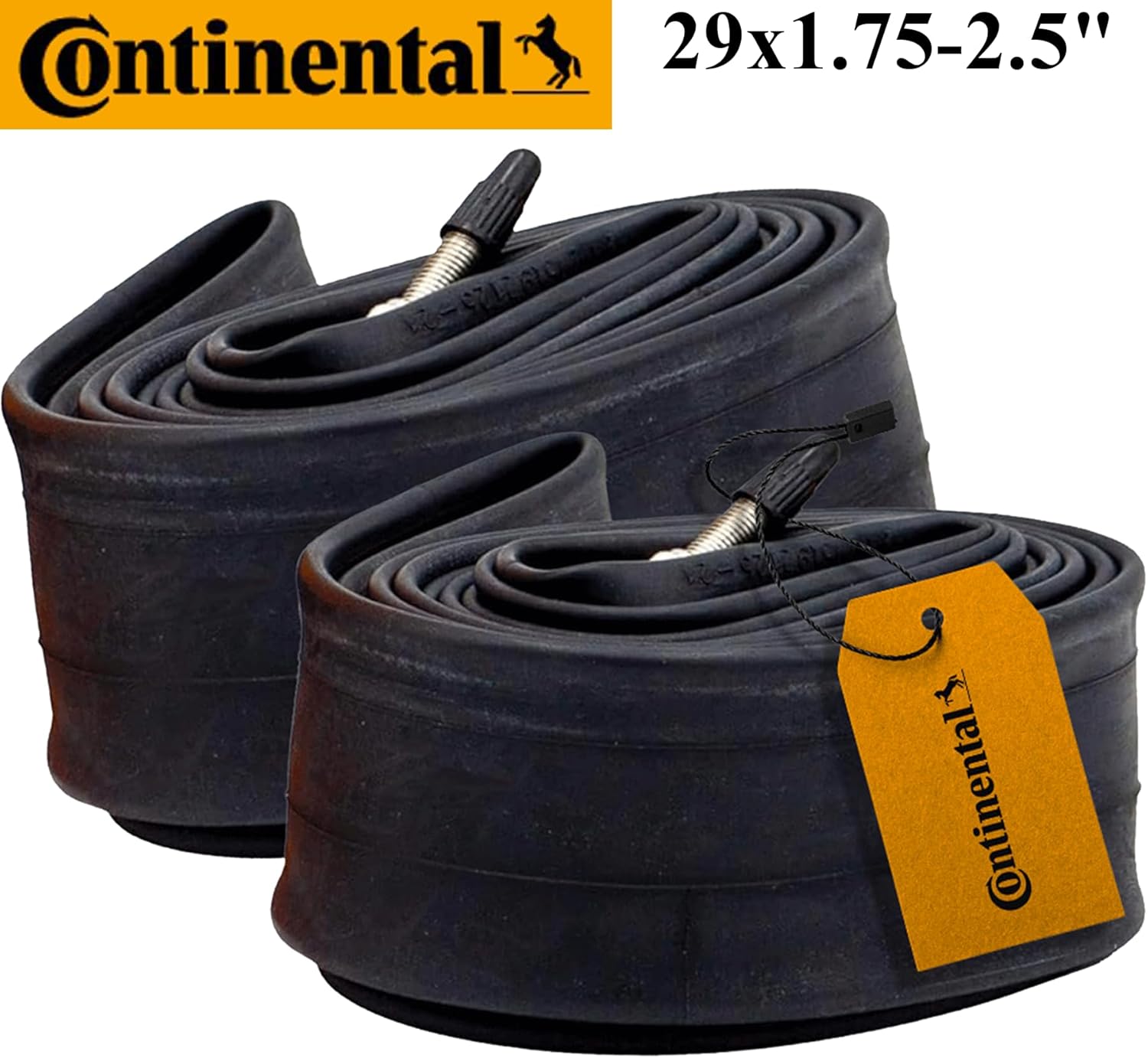 Continental MTB 29x1.75-2.5" / 47-622 -> 62-622 Inner Tubes - 42mm Presta Valve (Pack of 2 Tubes) - Image 2