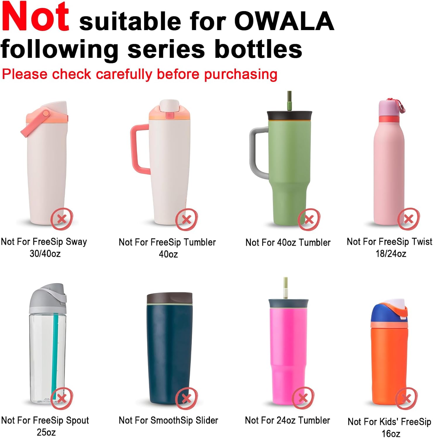 2PCS Silicone Water Bottle Boot for Owala 24oz 32oz 40oz, Anti-Slip Protective Sleeve Bottom Bumper Protector for FreeSip, Twist, and Flip Stainless Steel Water Bottles - Image 3
