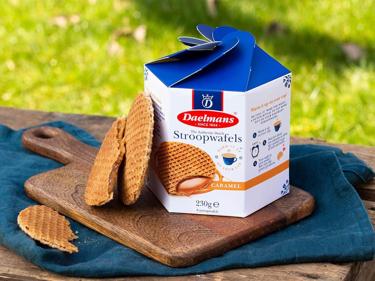 DAELMANS Caramel Stroopwafels - Authentic Soft Toasted Dutch Waffles, Cinnamon, Bourbon Vanilla, Certified Kosher Dairy - 8.11 Ounce (Pack of 1) - Image 5