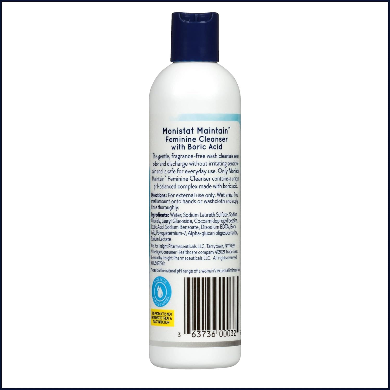 Monistat Boric Acid Feminine Wash, Fragrance-Free Intimate Wash for Women with Gentle pH-Balanced Formula, 10 Fl Oz, Pack of 3 - Image 10