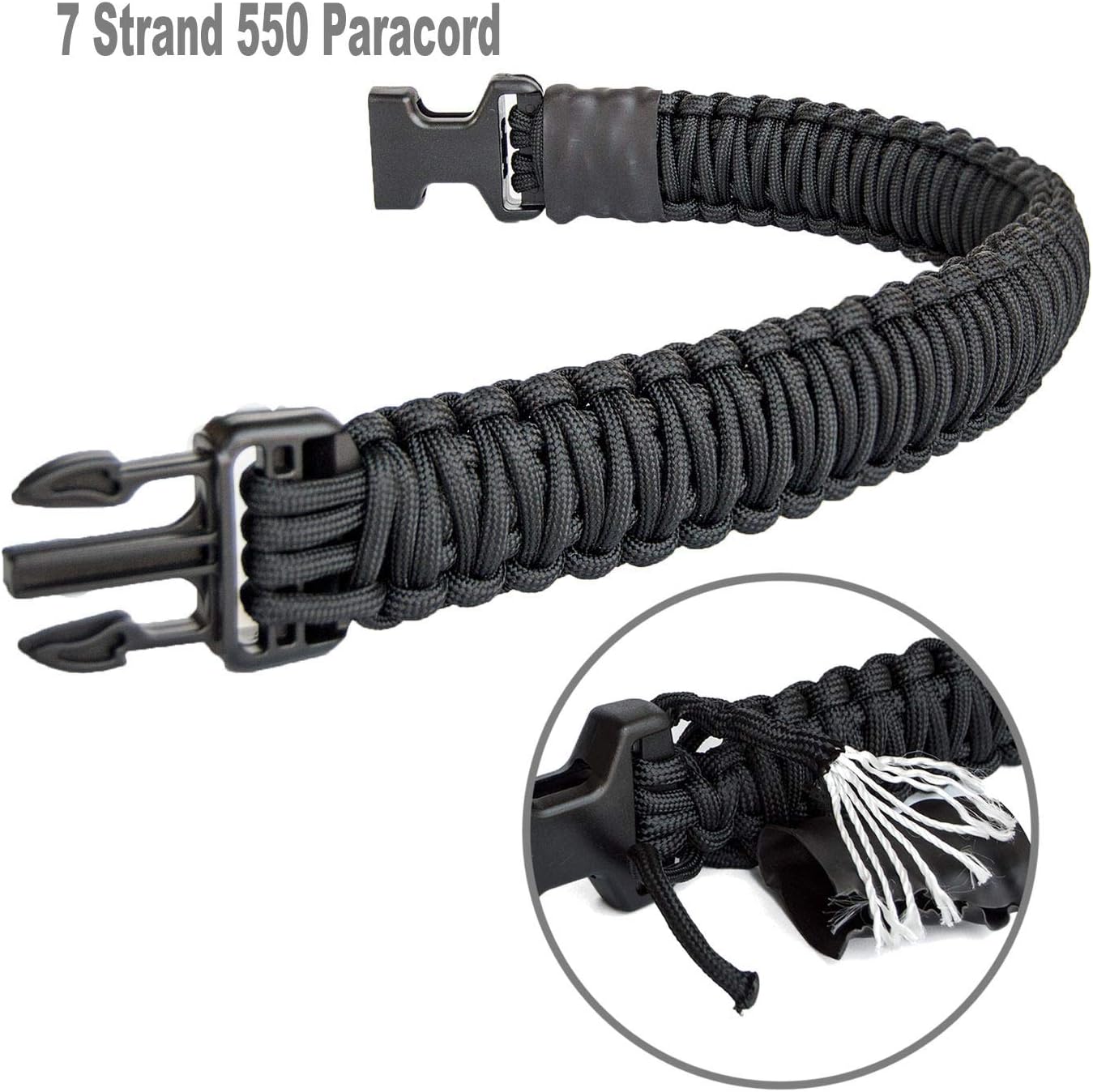 550 Paracord 2 Point Rifle Sling with Shoulder Pad, Adjustable Two Point Gun Strap - Image 4