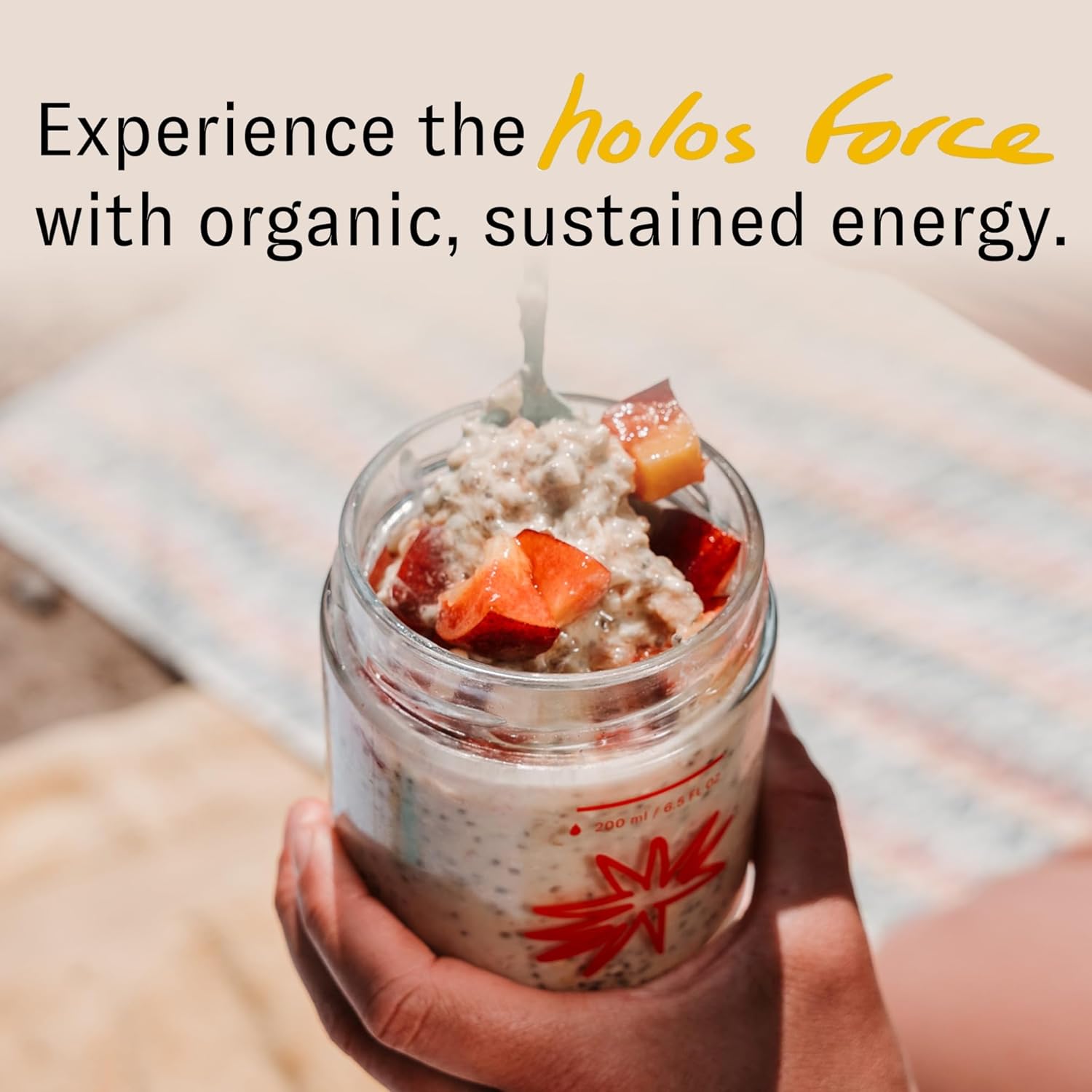 HOLOS Protein Overnight Oats - 12 Pack Variety Flavors with Jar - 20g Plant Proteins, Organic Gluten Free Cereal with High Fiber, Probiotics, Vitamins, Minerals - Image 8