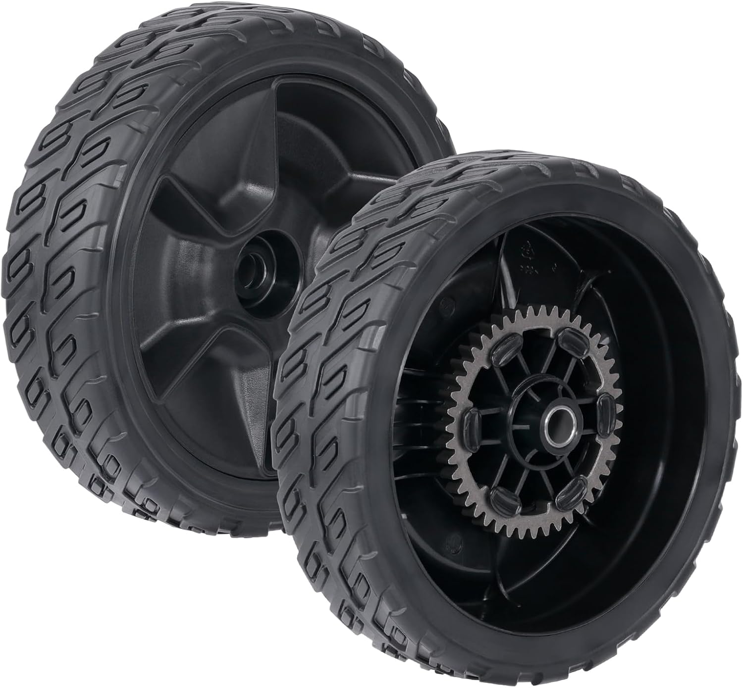 CheeMuii HRN216 Lawn Mower Rear Drive Wheels Kit 2 Pcs 8" Back Wheels Replace for 42710-VR8-N00ZA Push Mower Wheel Compatible with Honda HRN216 Lawn Mower