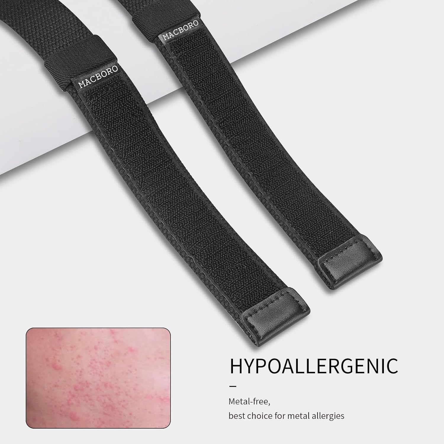 Nickel Free Non-Metal Tsa Approved Hypoallergenic No Scratch Without Buckle Belt Mechanic Nylon Belt 1.38" - Image 3