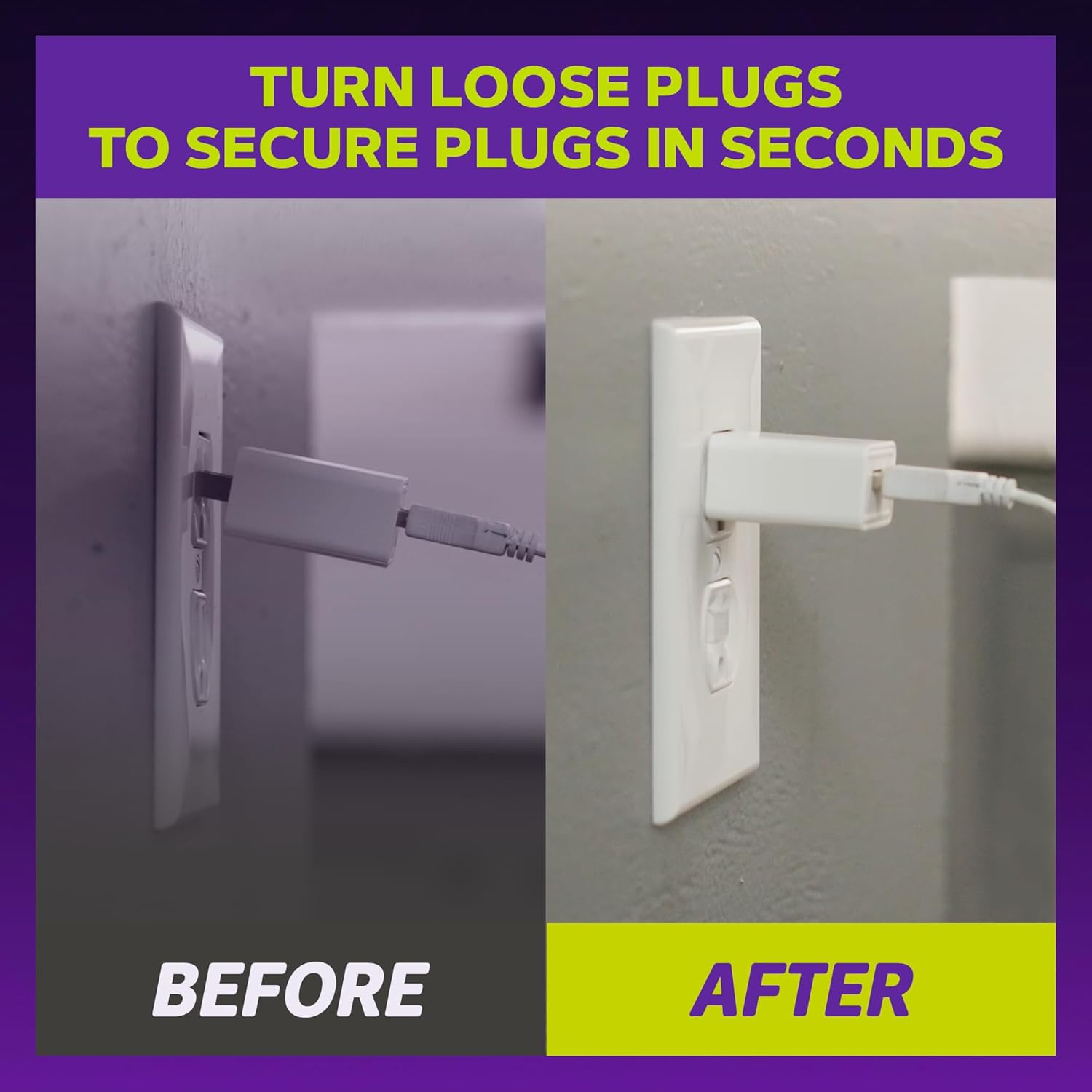 Loose Outlet Plug Fix & Outlet Insert | Prevent Plug from Being Unplugged & Save Money On Electricians – Clear Plastic Plugs for Outlets Keep Loose Plugs Secure – (25/Pack Clear) - Image 3