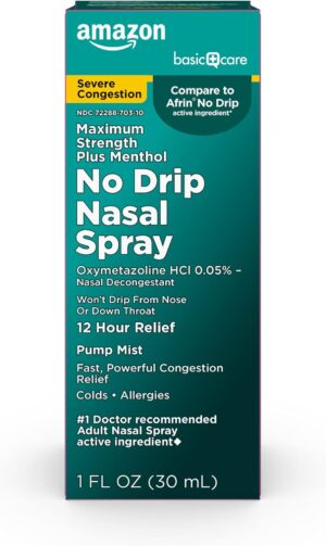 Amazon Basic Care No Drip Severe 12...