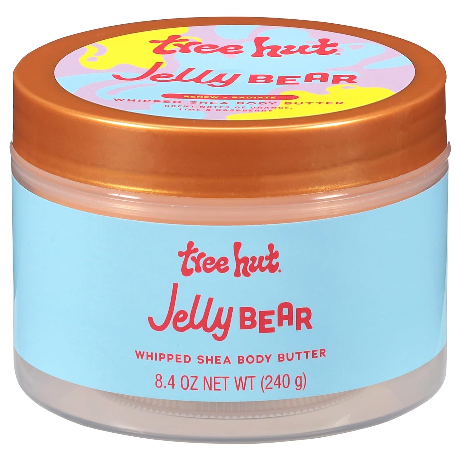 Tree Hut Jelly Bear Whipped Shea Body Butter, Hydrating & Nourishing Body Lotion with Natural Oils, Moisturizer for Soft & Smooth Skin, 8.4 Oz