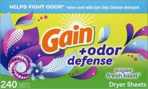 Gain Dryer Sheets Plus Odor Defense...