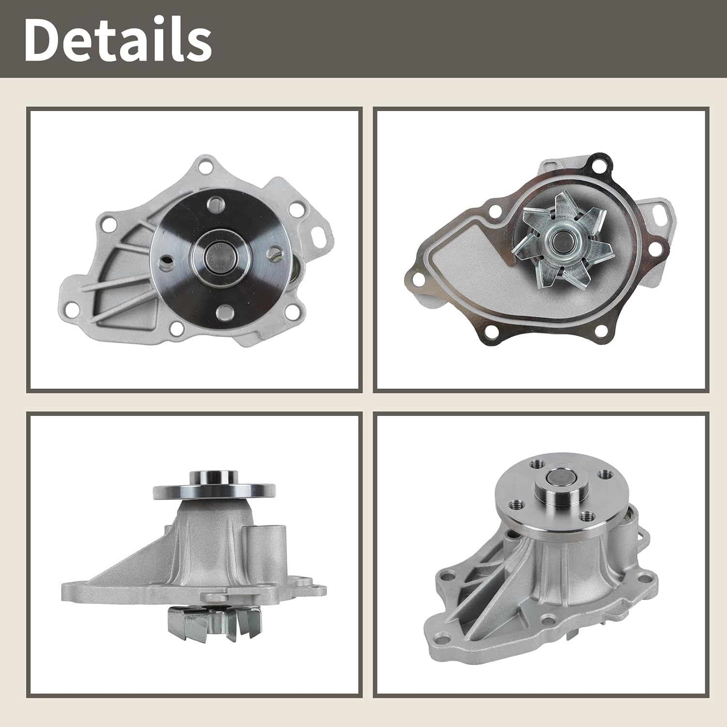 AW9414 Engine Water Pump Kit Fit for Toyota Corolla Camry Highlander Matrix RAV4 Solara, Lexus HS250H, Scion tC, Pontiac Vibe 2.0L 2.4L L4 Engine - Image 2
