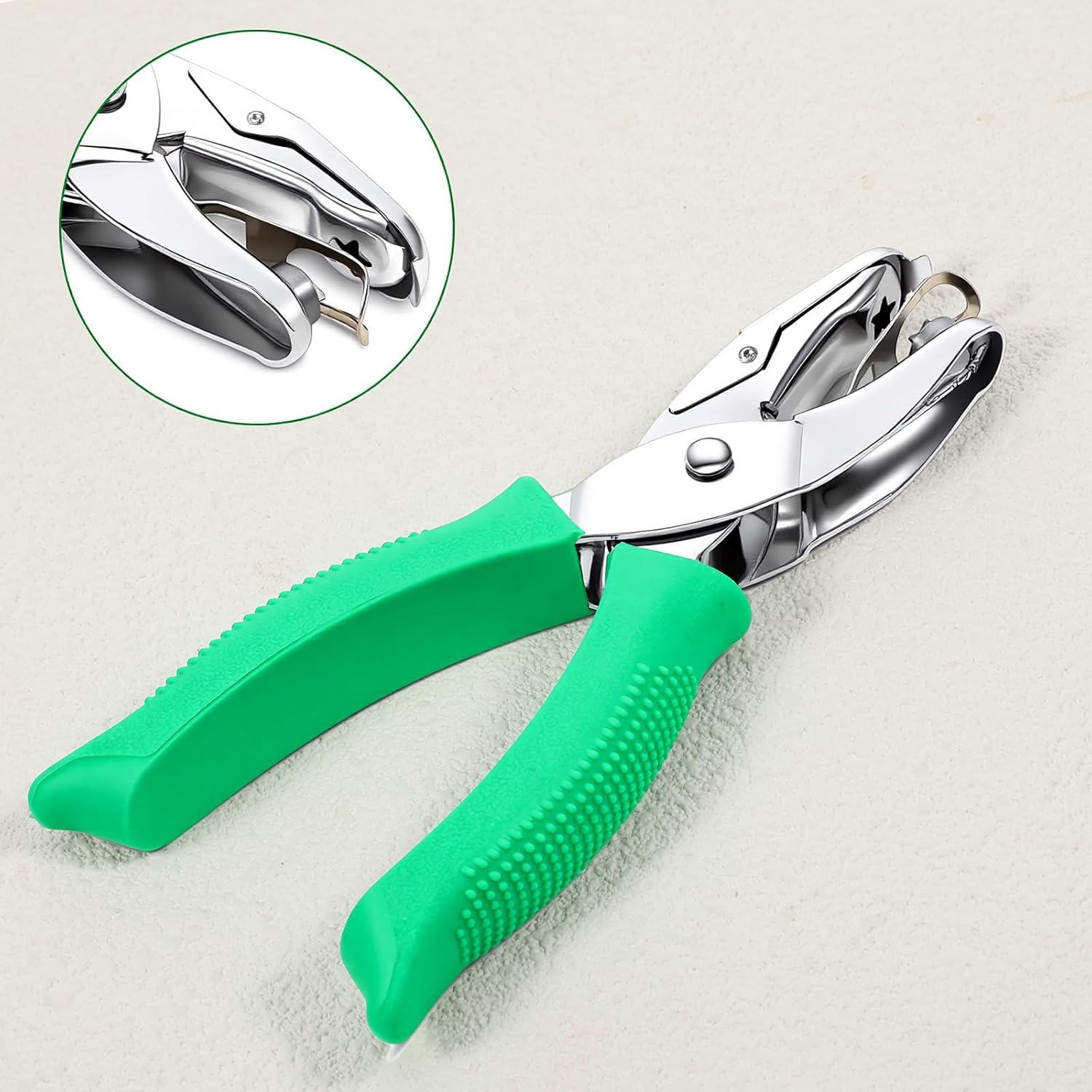 1/4 Inch Hole Size Star Hole Punch, Handheld Star Shaped Holes Puncher Single Hole Punch Shapes Portable Craft Paper Holes Puncher for DIY Crafts Paper Scrapbook - Image 7