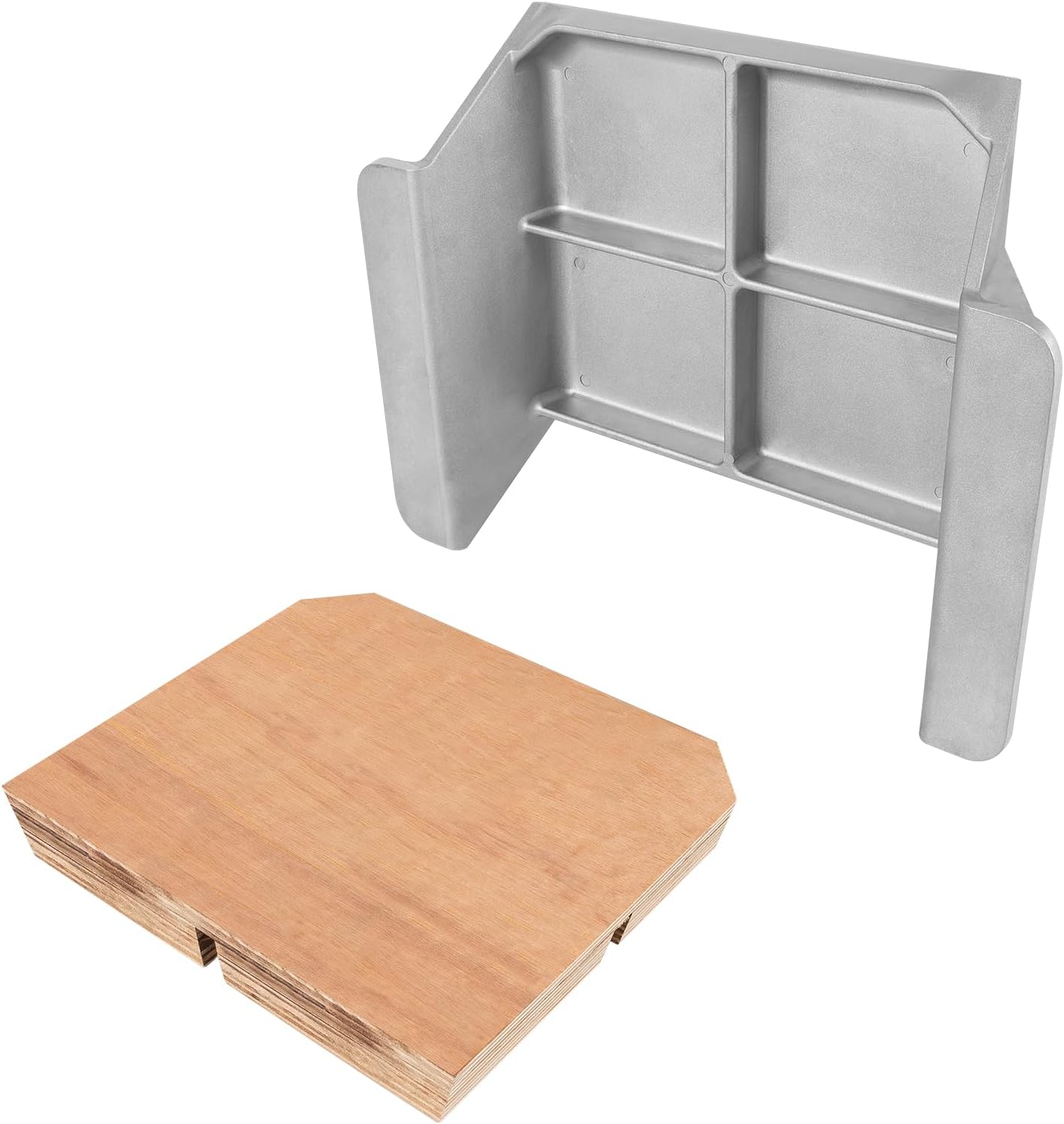 MJ-1-DP Jack Plate 4'' Setback Small Engine Jack Plate for Outboard Motors Up to 35HP (Wooden Mounting Block Included) Manual Add Distance Between Engine and Transom - Image 8