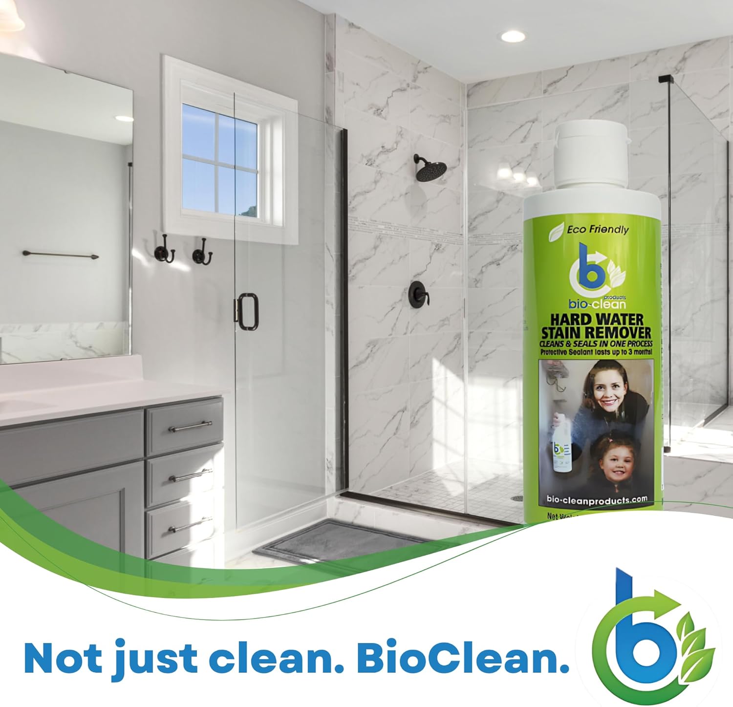 Bio-Clean Products Hard Water Stain Remover, 10 Fl Oz (Pack of 1), Green, 10 Ounce - Image 9