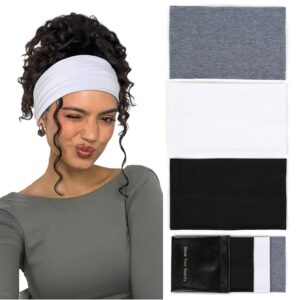Huachi Wide Headbands: Boho Elastic...