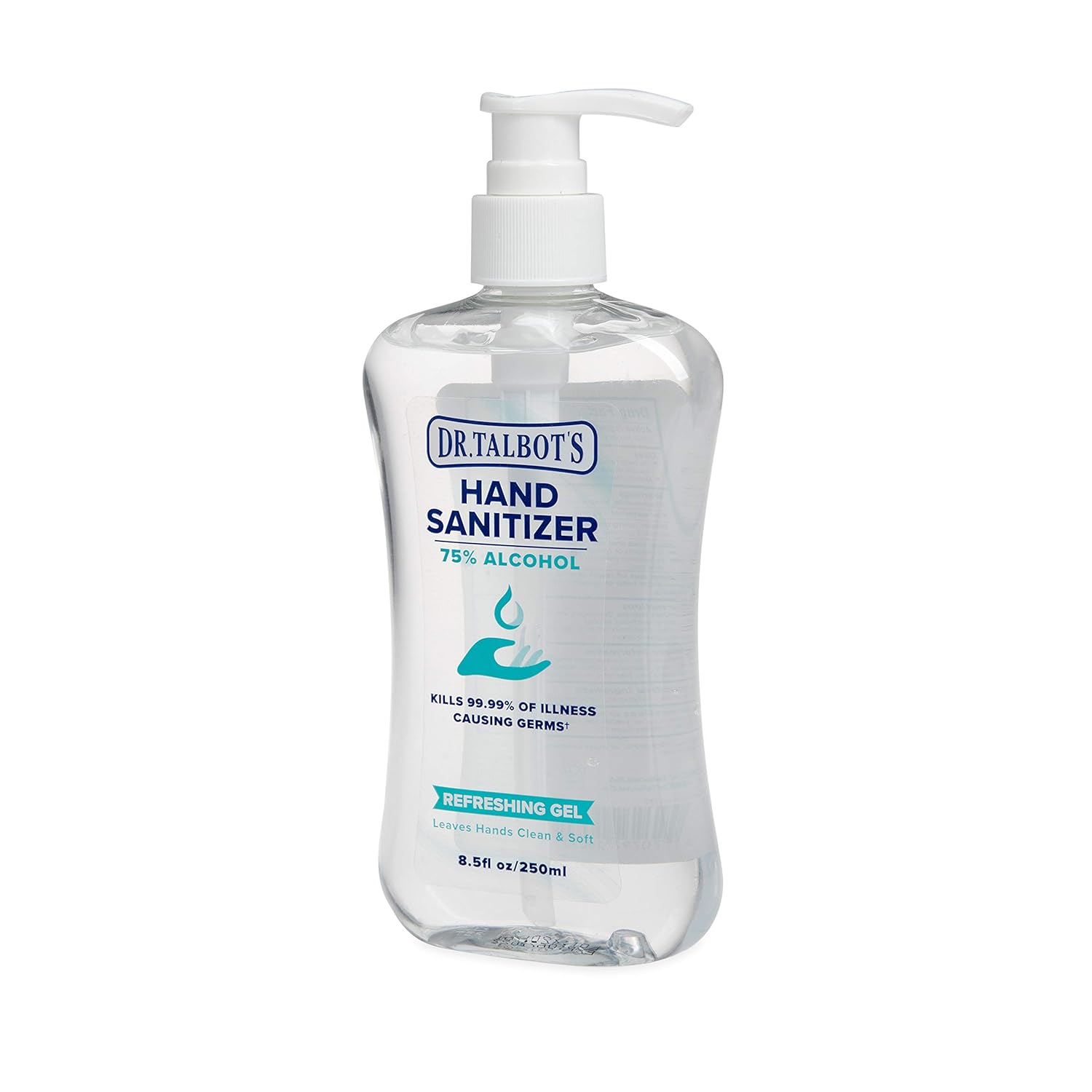 Dr. Talbot's Refreshing Gel Hand Sanitizer With Easy Pump, Fragrance Free, 8.5 Fl Oz - Image 2