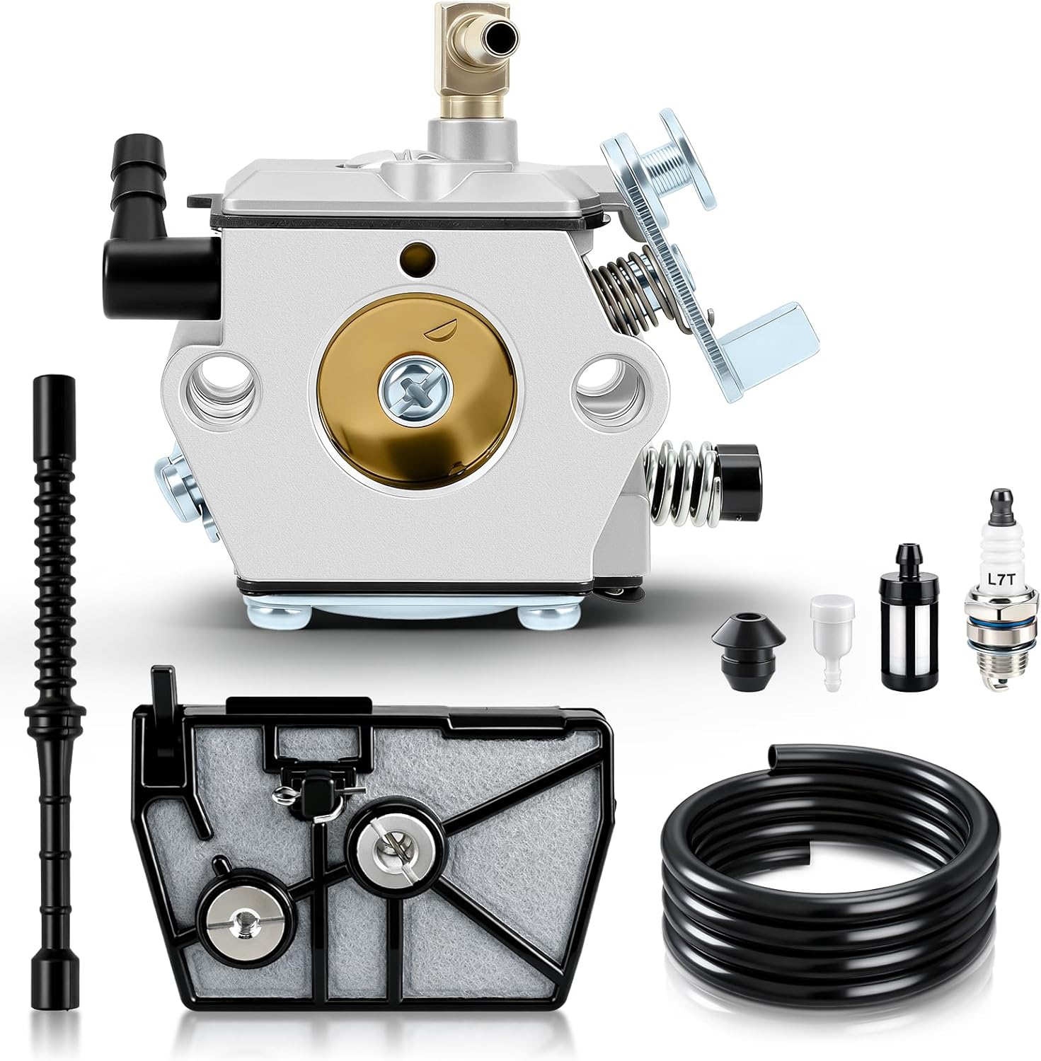 Carbhub Carburetor for Stihl 028 028AV 028 SUPER Walbro WT-16B Tillotson HU-40 Fuel Line Replaces for Stihl 1119-358-7700 and Air filter Replaces for Stihl 11181201610