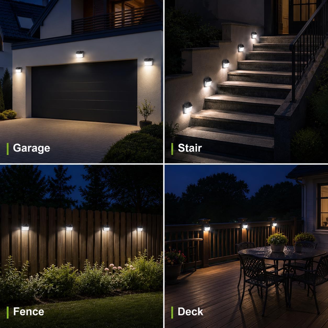 TECKNET 248 LED Outdoor Solar Lights & Motion Sensor 4 Pack, 300° Angle & 3 Lighting Modes Solar Lights Outdoor Waterproof, Solar Powered Security Flood Wall Lights IP66 for Outside/Yard Fence/Garden - Image 8