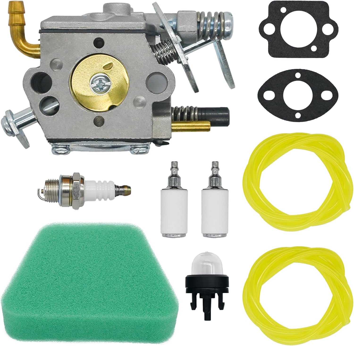 Mac 3200 Carburetor Replacement for McCulloch Chainsaw 3516 Parts 3205 3210 32cc 35cc 38cc Engine CS6MHO35UB24RA 9287-310001 Carb Kit with Air Filter Fuel Filter Spark Plug